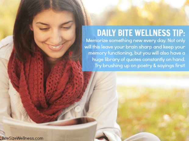 Daily Bite Wellness Tip - Memorize Something New Every Day