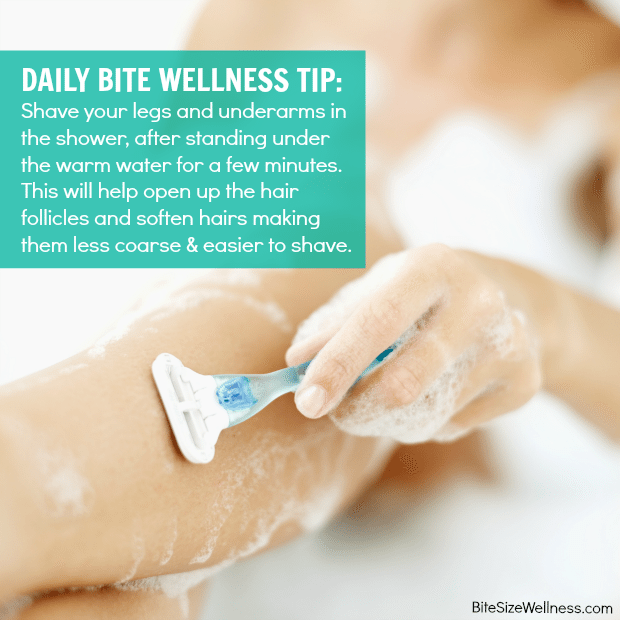 Daily Bite Wellness Tip - Shaving Your Legs