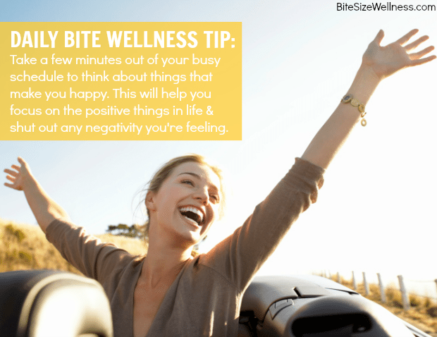 Daily Bite Wellness Tip - Shut Out Negativity With Positive Thoughts