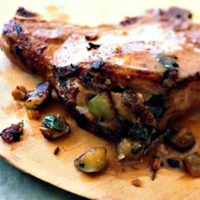 Pork Chops and Apple Stuffing for Top 10 Fall Apple Recipes