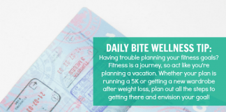 Daily Bite Wellness Tip - Plan Fitness Goals