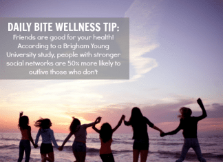 Daily Wellness Tip - Friends Are Good For Your Health