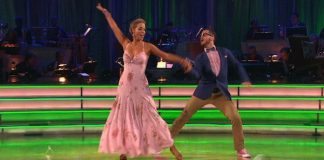 Elizabeth Berkley and Val Chmerkovskiy - DWTS Week 7 - Quickstep