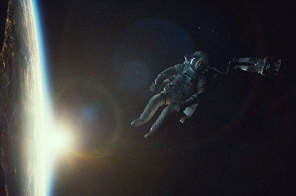 gravity-dinner and a movie