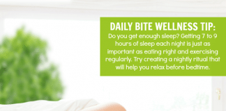 Daily Bite Wellness tip more sleep