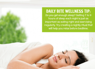 Daily Bite Wellness tip more sleep