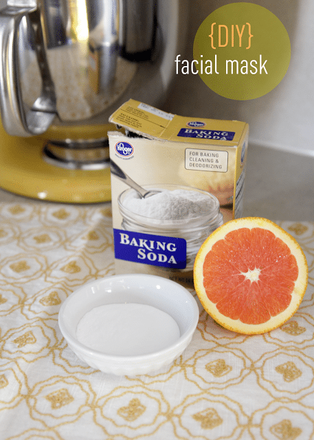 Orange Juice Baking Soda Facial Mask