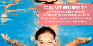 daily wellness tip - water exercises for joint pain