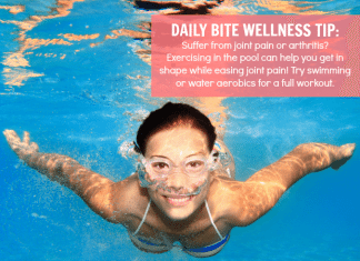 daily wellness tip - water exercises for joint pain