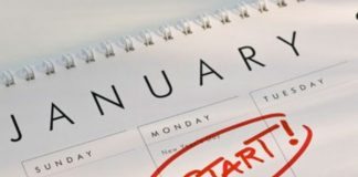 Calendar for 3 WAys to Inspired for the New Year