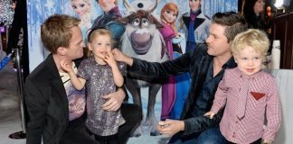 Neil Patrick Harris and family at Frozen premier