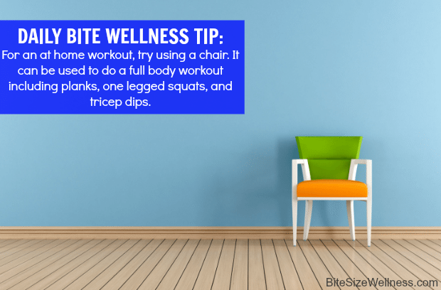 daily bite wellness tip chair workout
