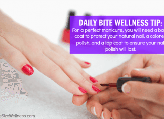 daily bite wellness tip manicure