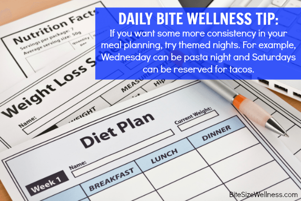 daily bite wellness tip meal planning
