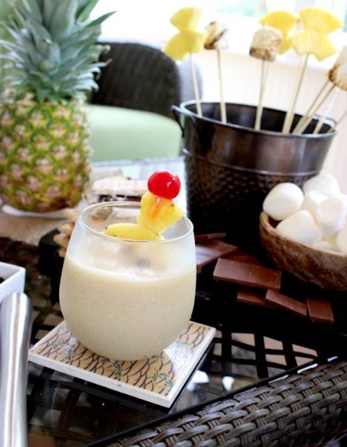 Campfire Colada for Thirsty Thursday Frozen Drinks