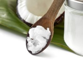 Coconut Oil on a Spoon - Cooking with Coconut Oil