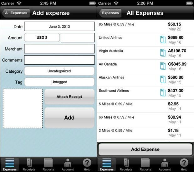 Expensify for iPad Screenshots App Review