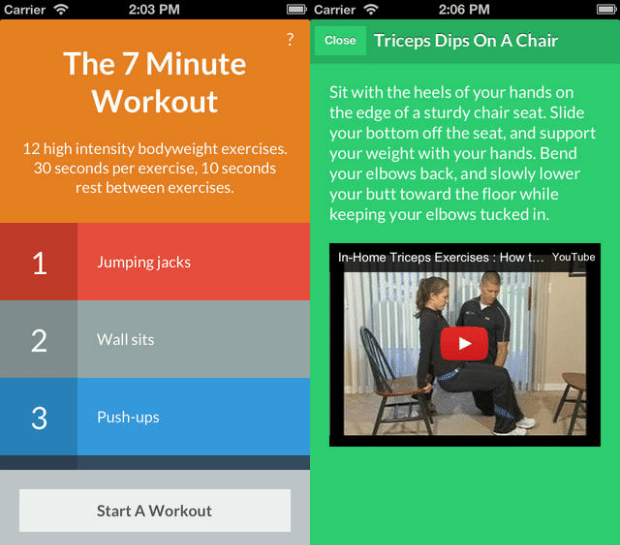The 7 Minute Workout App