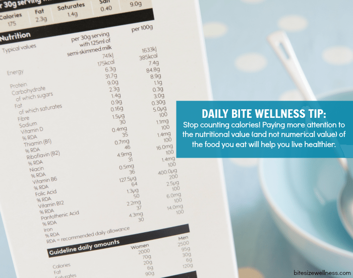 Daily Bite Wellness Tip - Counting Calories