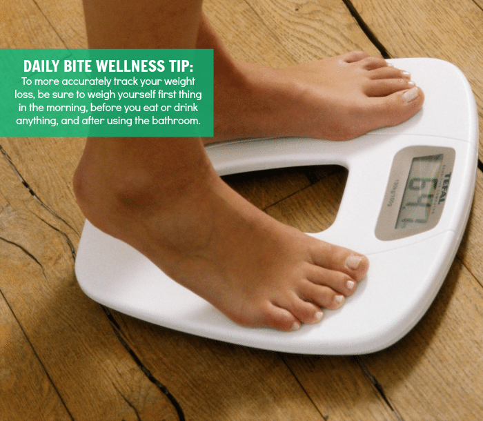 Daily Bite Wellness Tip - Weigh Yourself In The Morning