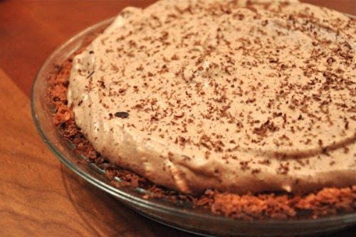 FAlling In Love Chocolate Mousse Pie for Dinner and a Movie International Womens Day