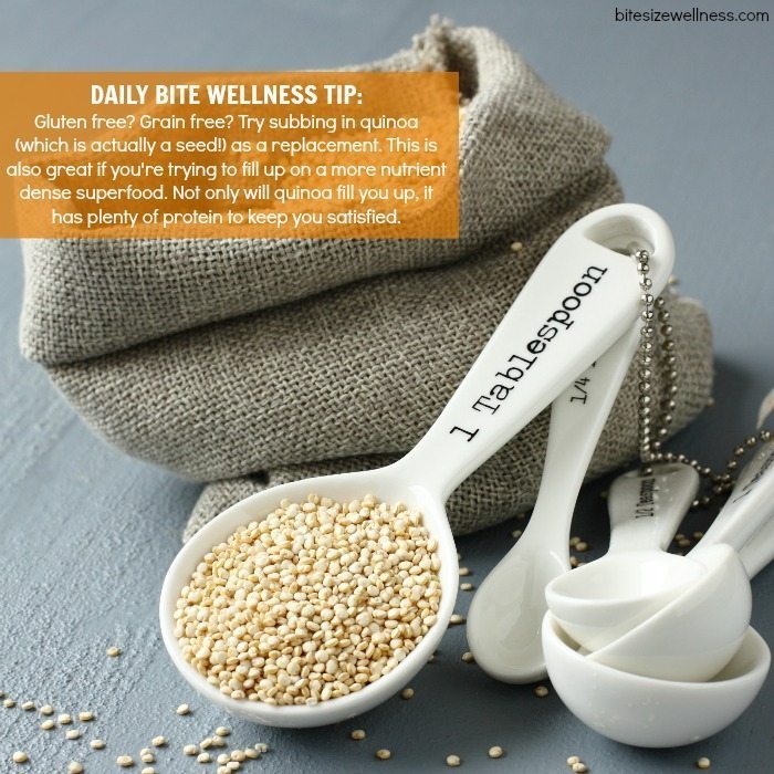 Daily Bite Wellness Tip Quinoa Replacement