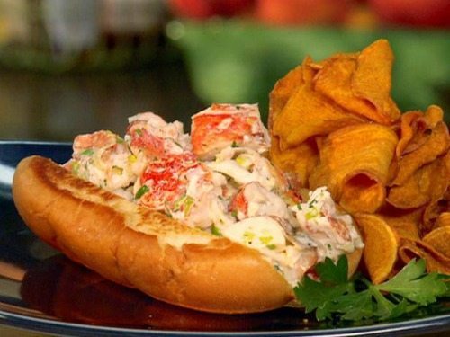 Lobster Rolls for Dinner and a Movie Spring Mix