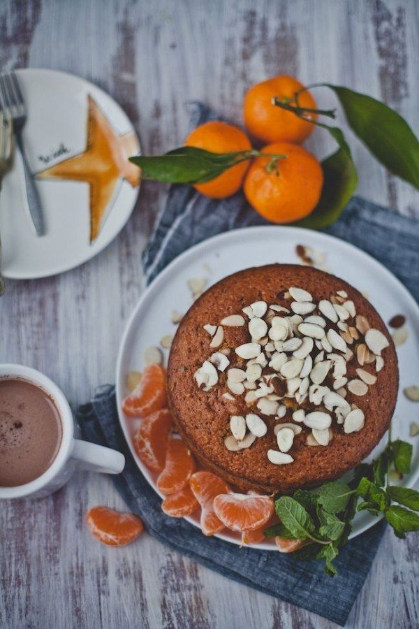 orange mint almond Cake recipe playful cooking