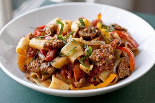 Drunken Italian Noodles for dinner and a movie foreign films