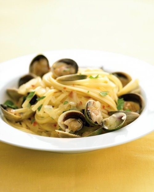 Linguine with White Clam Sauce for Dinner and a Movie Summer Lovin.jpg