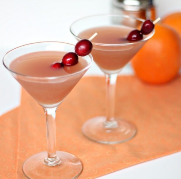 cranberry and orange martinis for dinner and a movie 25th anniversary of Batman.jpg