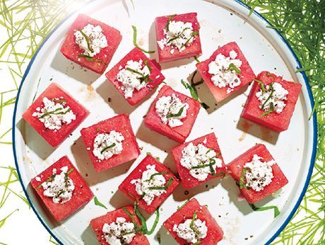 Get Patriotic with These 5 Healthy July 4th Recipes Feta Stuffed Watermelon