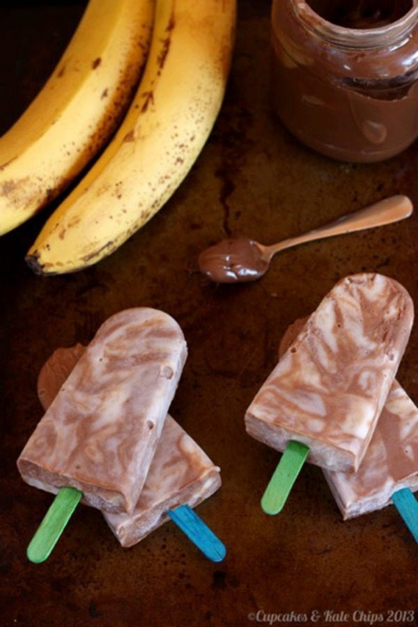Banana Nutella Frozen yogurt Pops for Dinner and a Movie Alfred Hitchcock.jpg
