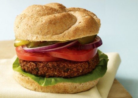 Delicious & Healthy Quinoa Five Ways Black Bean Quinoa Burgers via Vegetarian Times