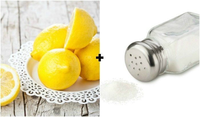 lemon and salt for skin brightening treatment