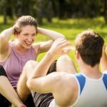 Couple training together