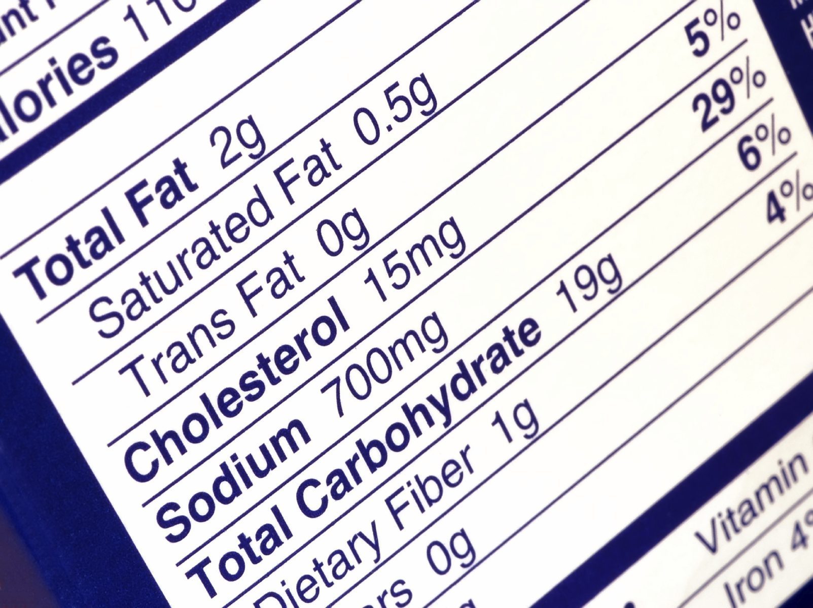 fda nutrition label 